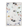 Wall Art Stretched Canvas In White  Frame - Echoes Of The Night Ii Abstract Art