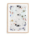 Wall Art Print Poster In Natural Oak Frame - Echoes Of The Night Ii Abstract Art