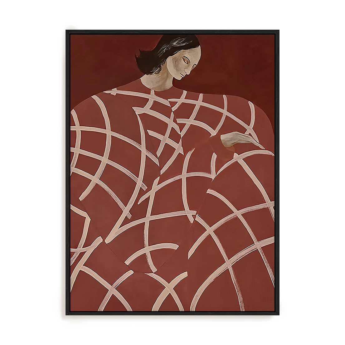 Red Web Wall Art