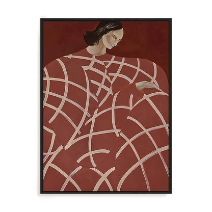 Red Web Wall Art