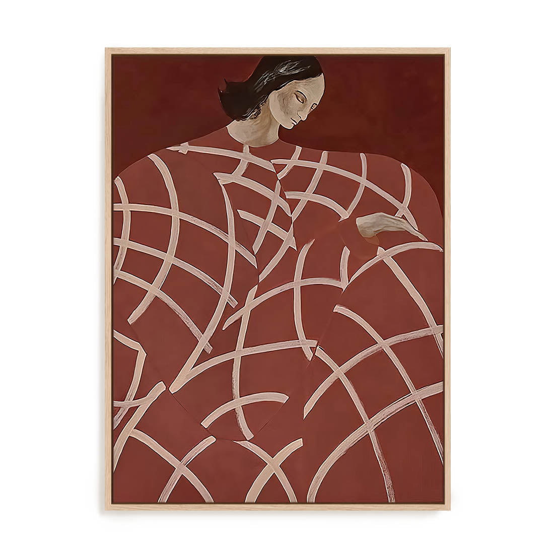 Red Web Wall Art