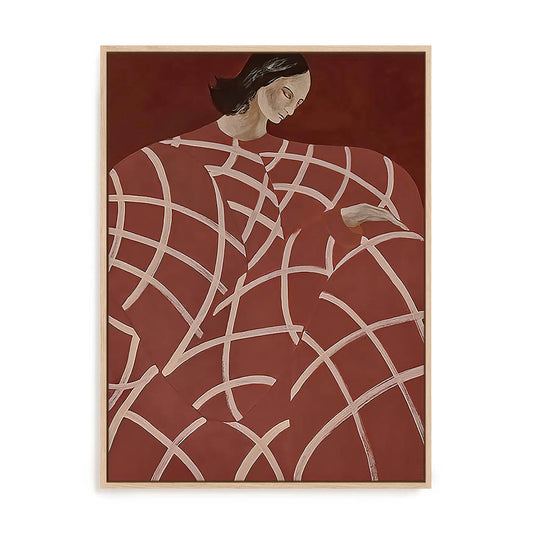 Red Web Wall Art