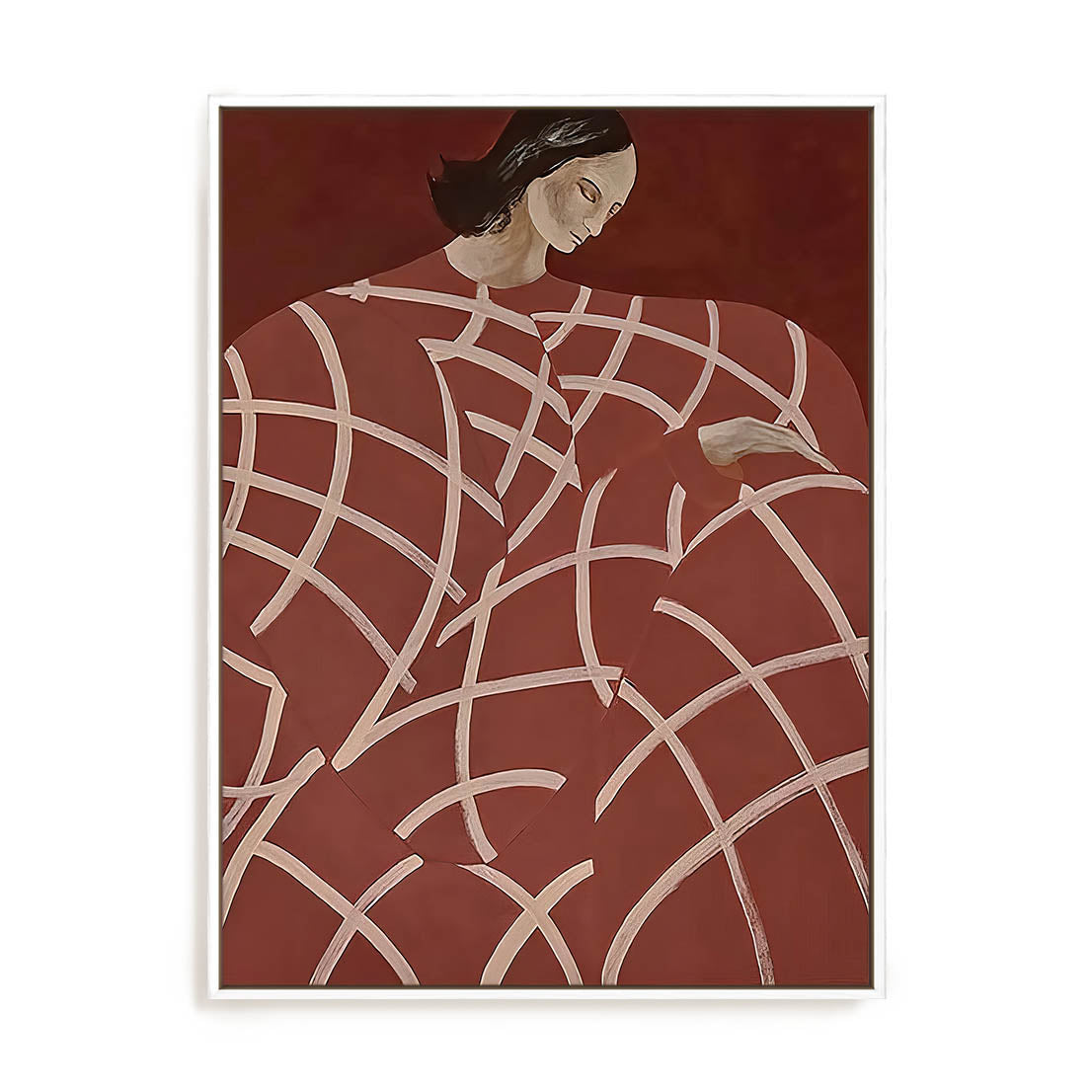 Red Web Wall Art