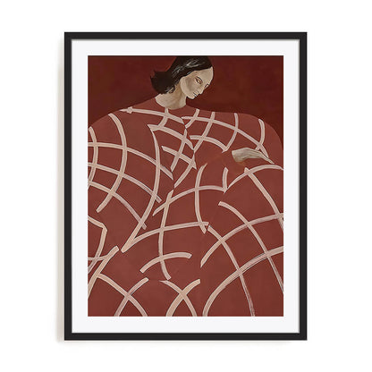 Red Web Wall Art