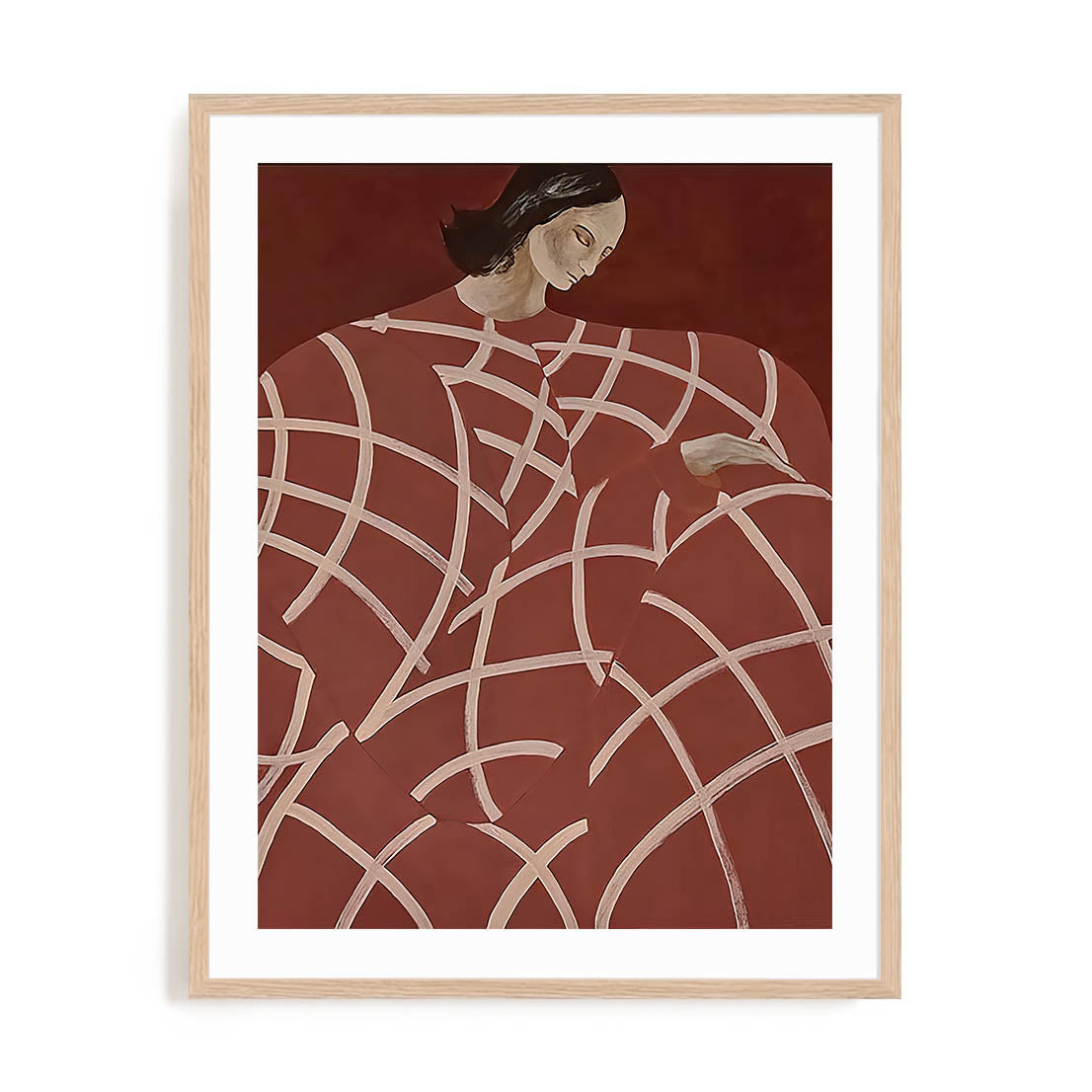 Red Web Wall Art