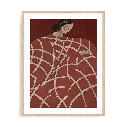 Red Web Wall Art