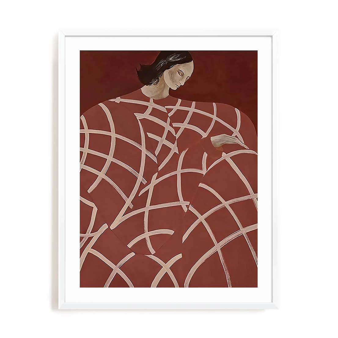Red Web Wall Art