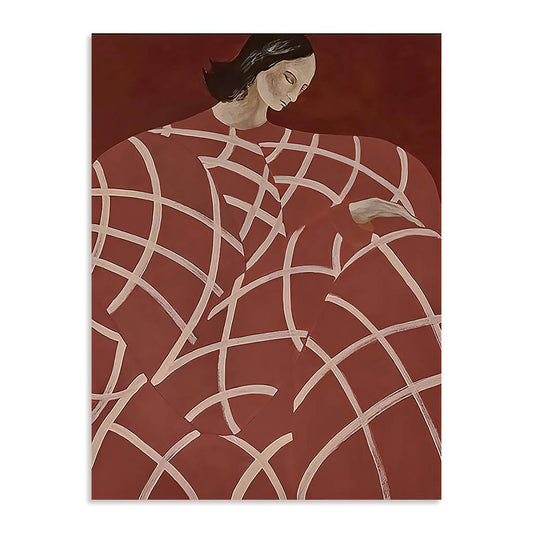Red Web Wall Art