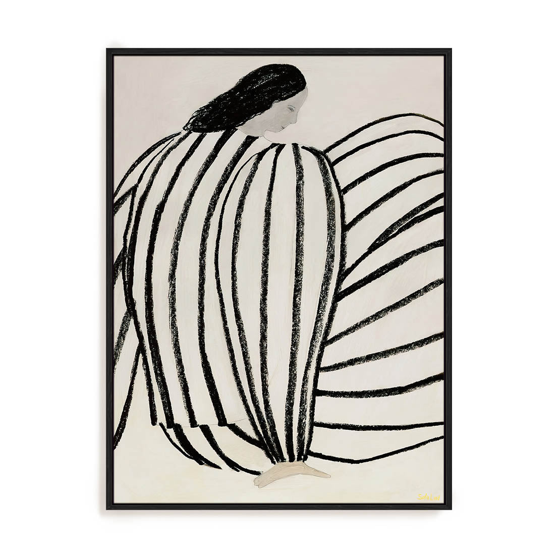 Bird and Stripes Wall Art