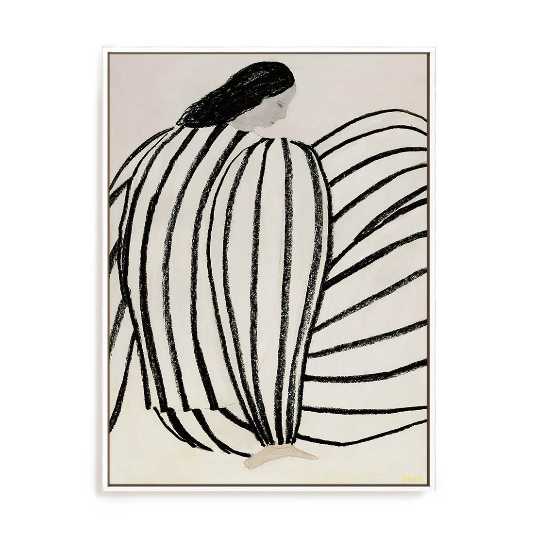 Bird and Stripes Wall Art