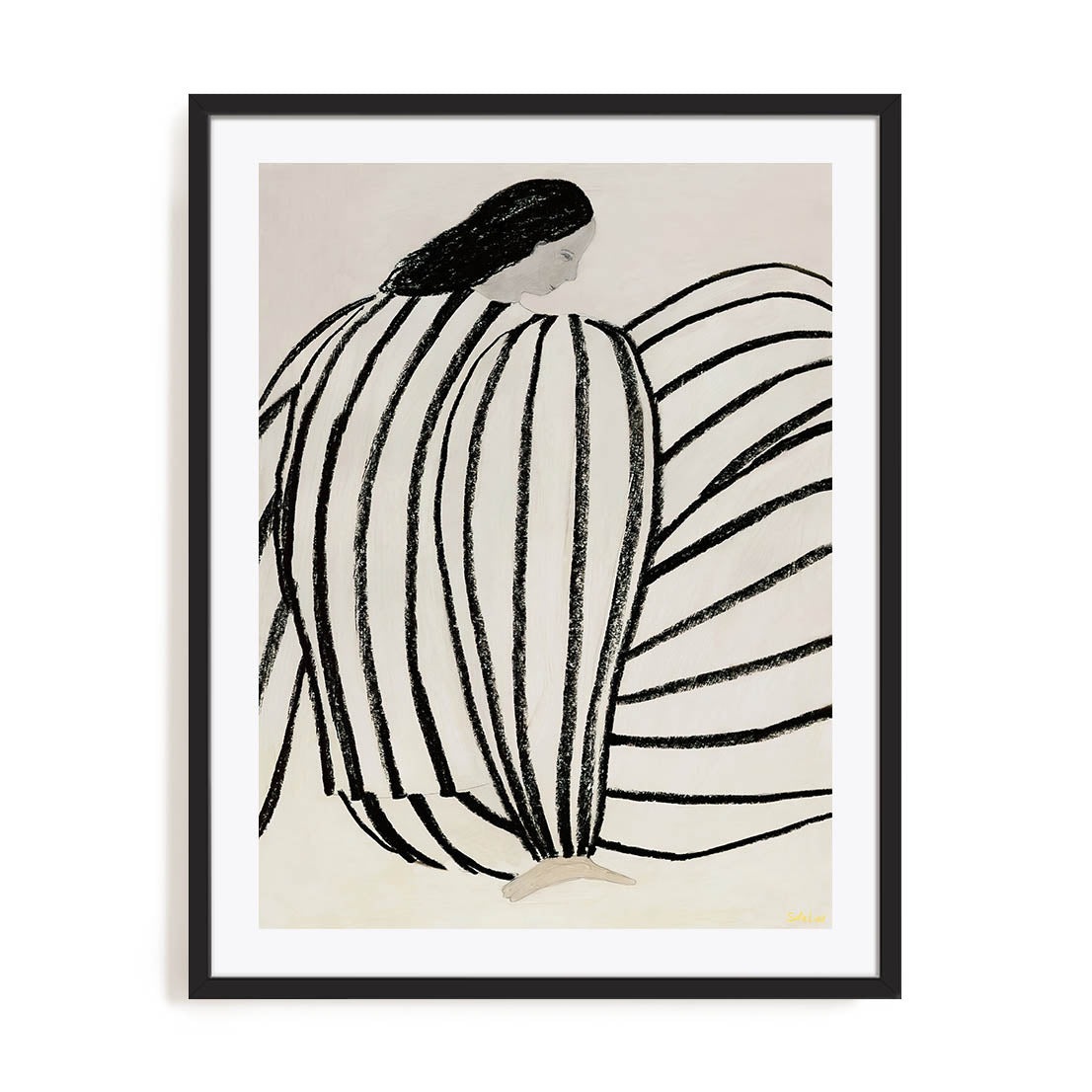 Bird and Stripes Wall Art