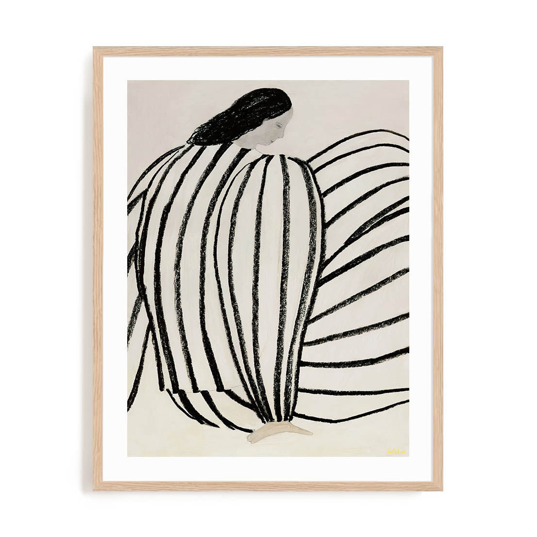Bird and Stripes Wall Art