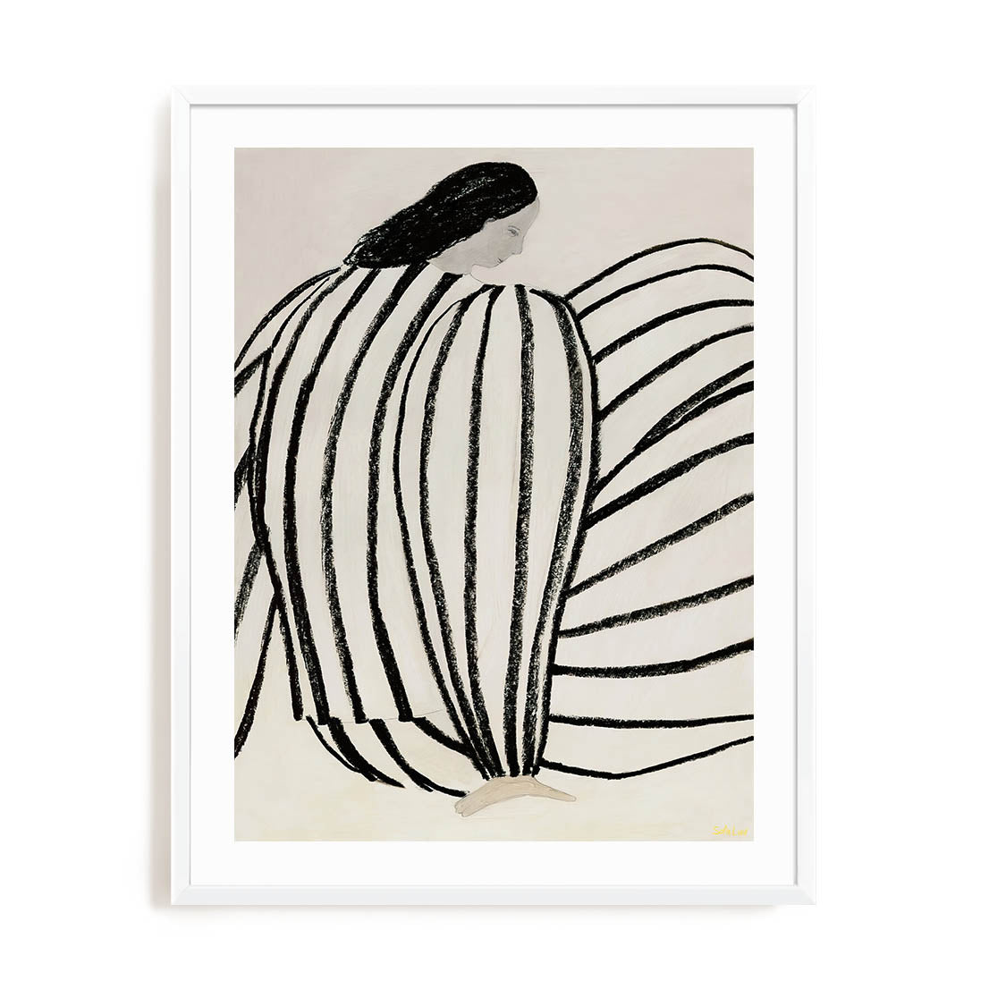 Bird and Stripes Wall Art