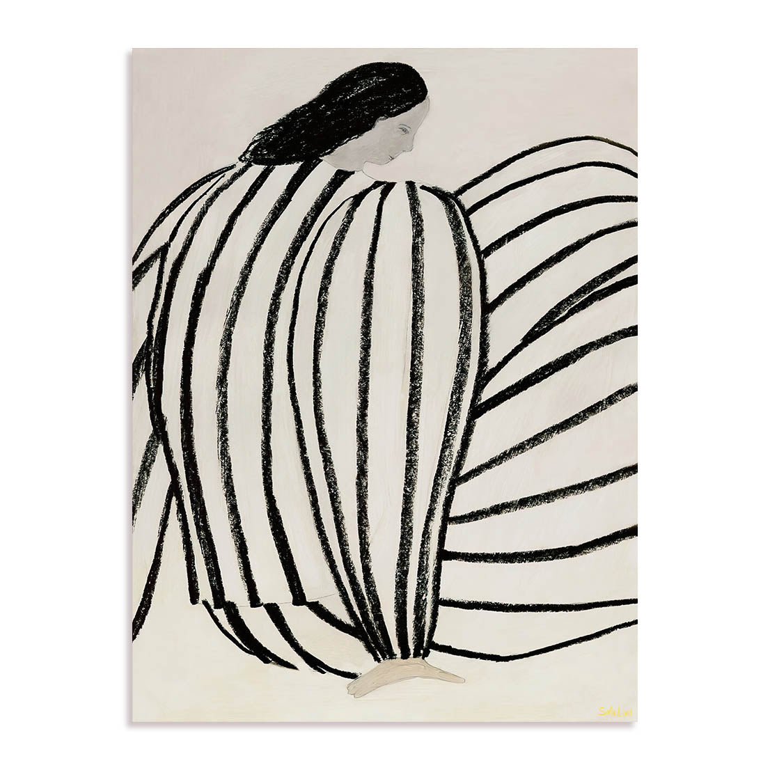 Bird and Stripes Wall Art