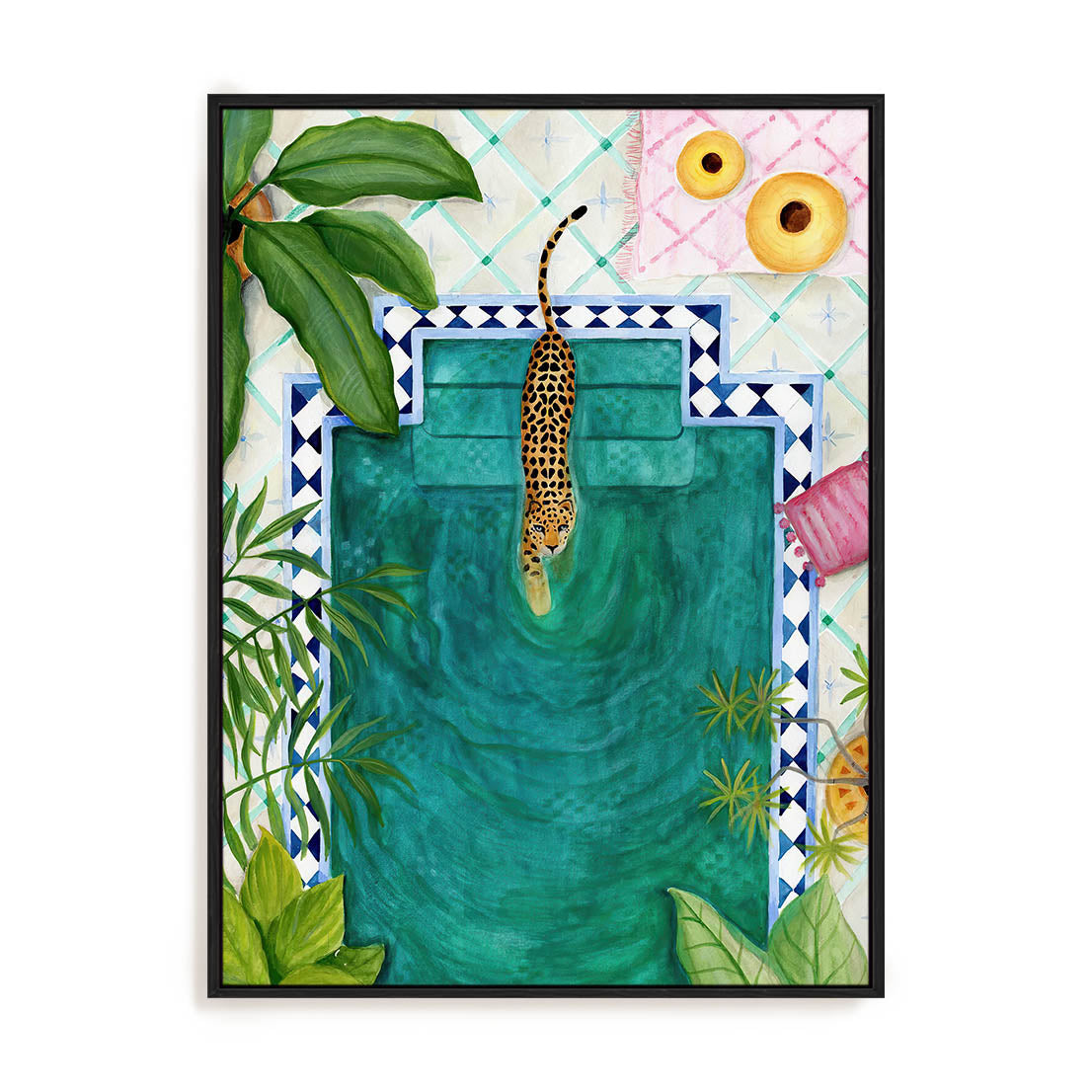 Poolside Leopard Wall Art