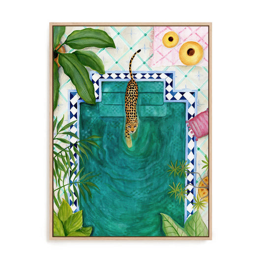Poolside Leopard Wall Art