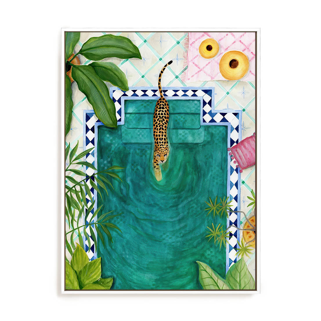Poolside Leopard Wall Art
