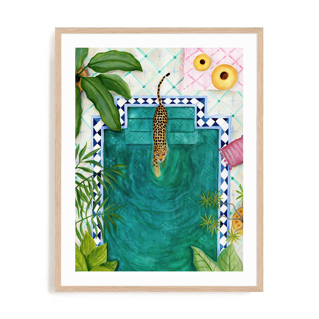 Poolside Leopard Wall Art