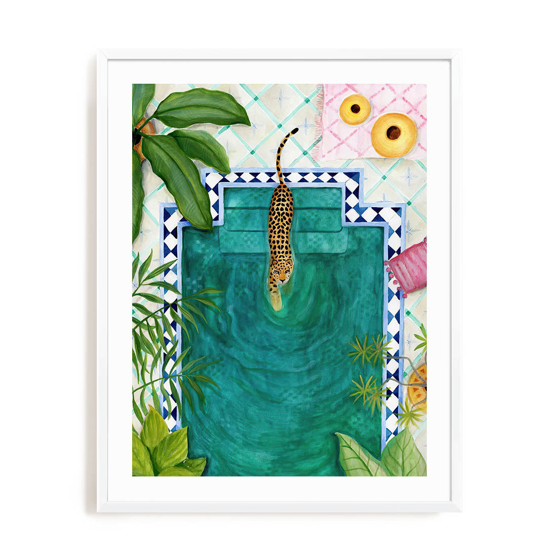 Poolside Leopard Wall Art