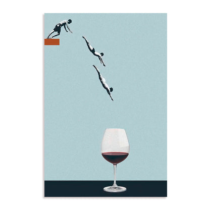 Wine Dive Wall Art