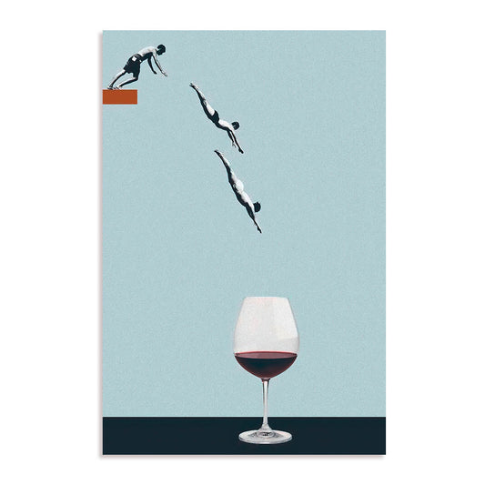 Wine Dive Wall Art