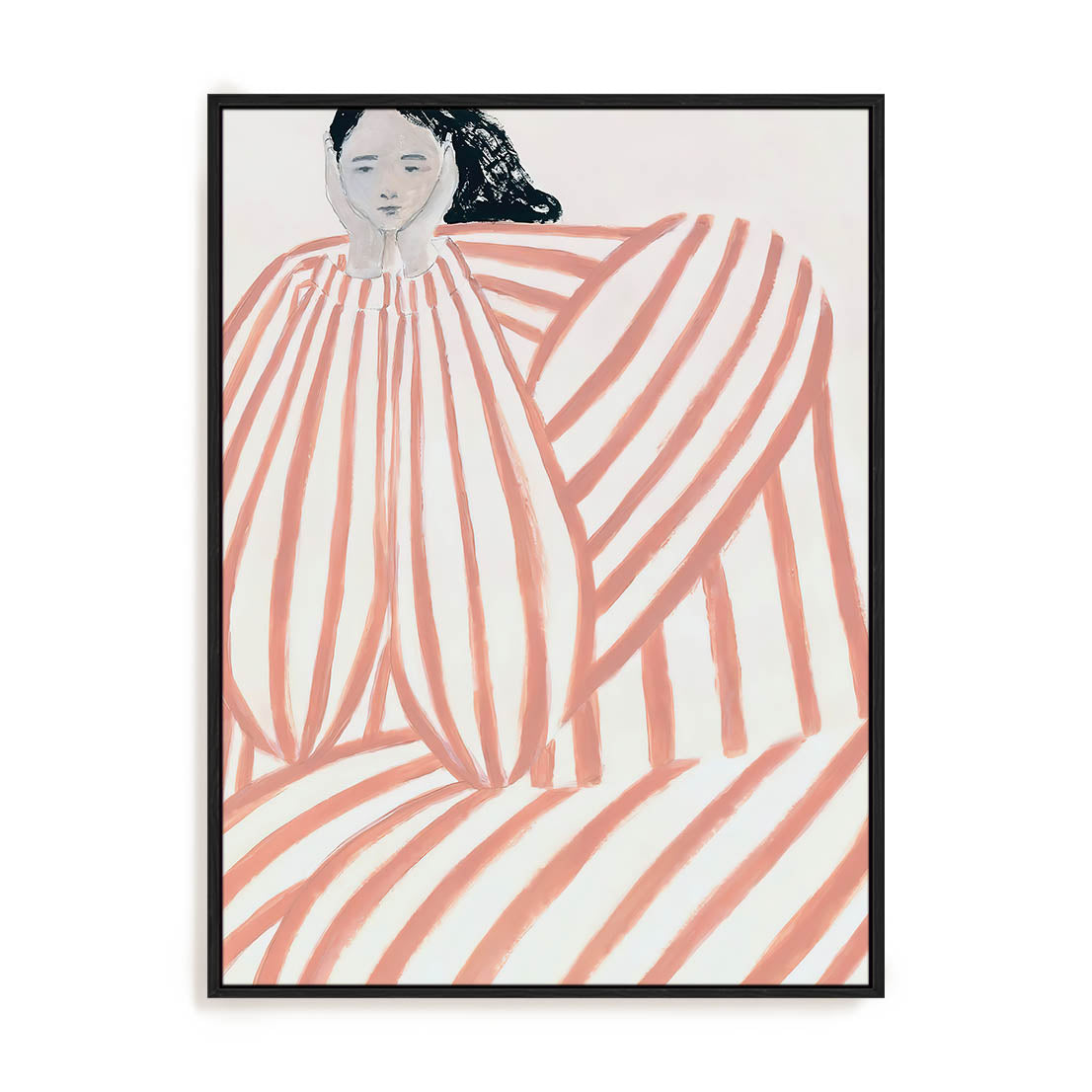Striped Embrace Wall Art