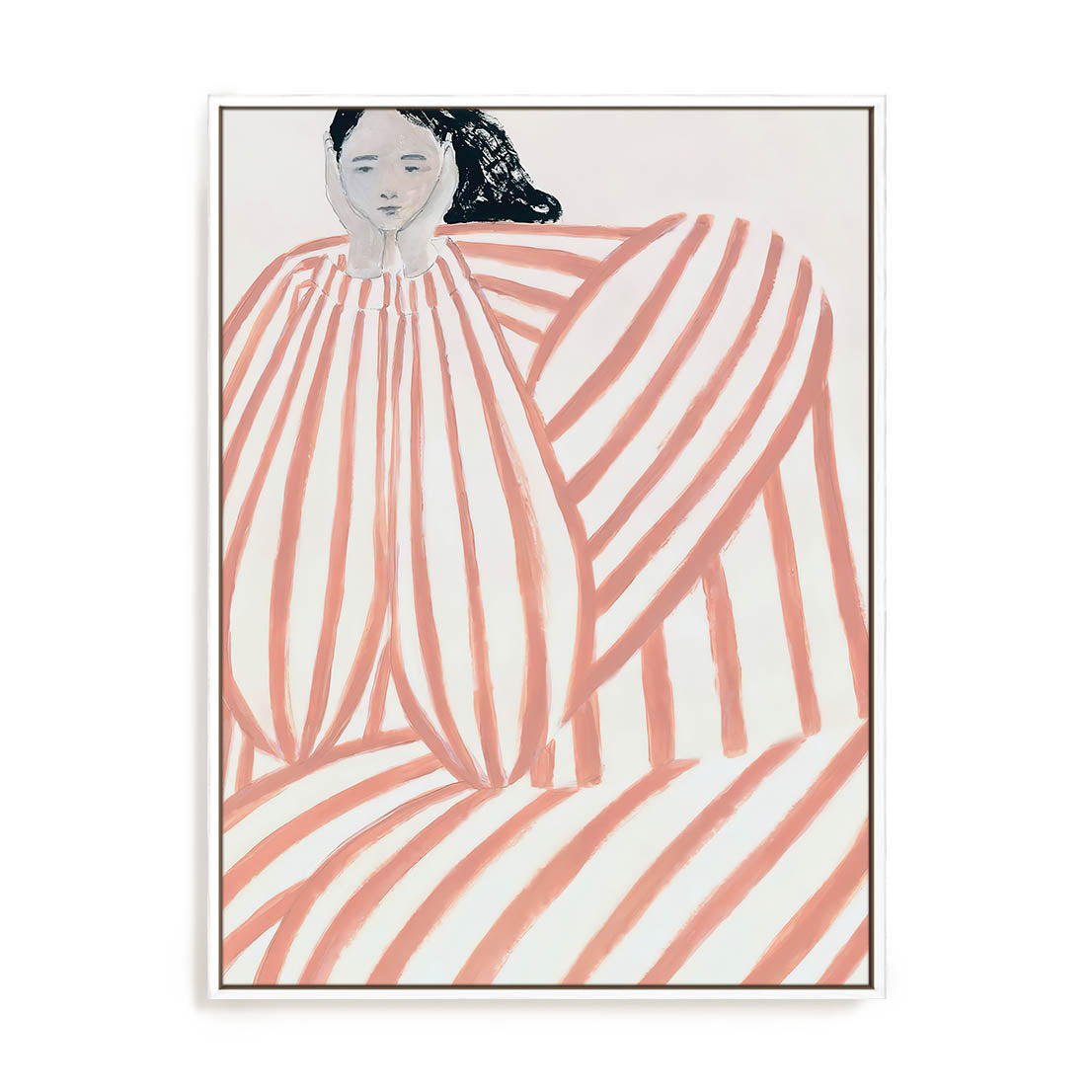 Striped Embrace Wall Art