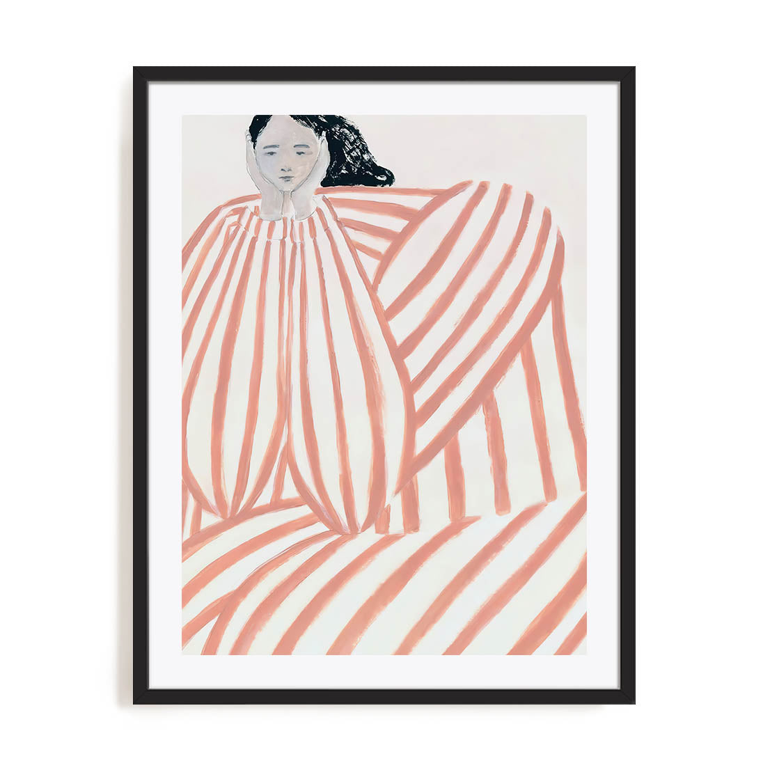 Striped Embrace Wall Art