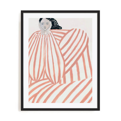 Striped Embrace Wall Art