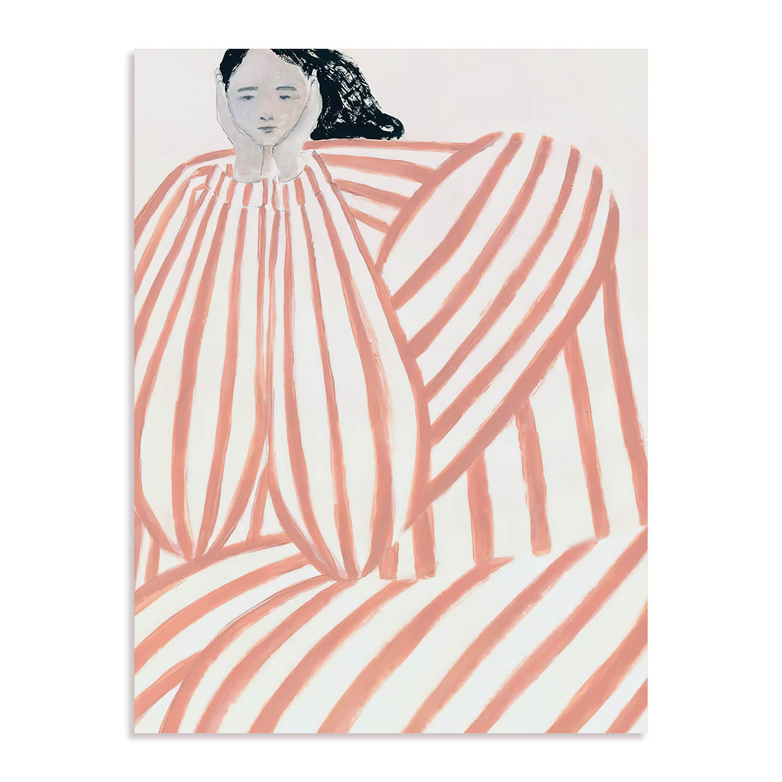 Striped Embrace Wall Art