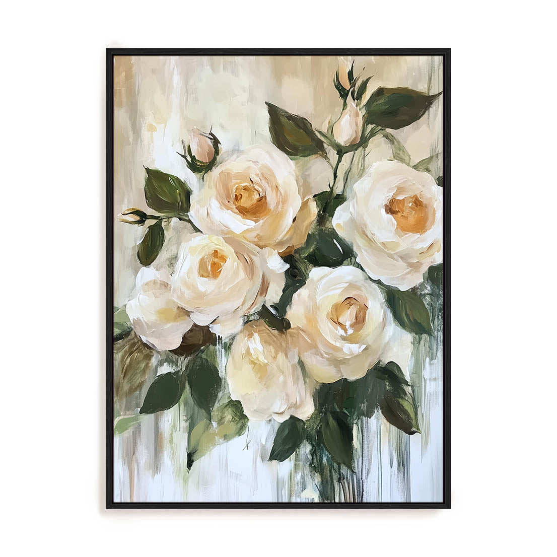 Cream Bloom Waltz Wall Art