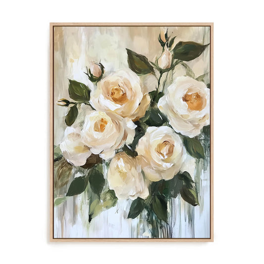 Cream Bloom Waltz Wall Art
