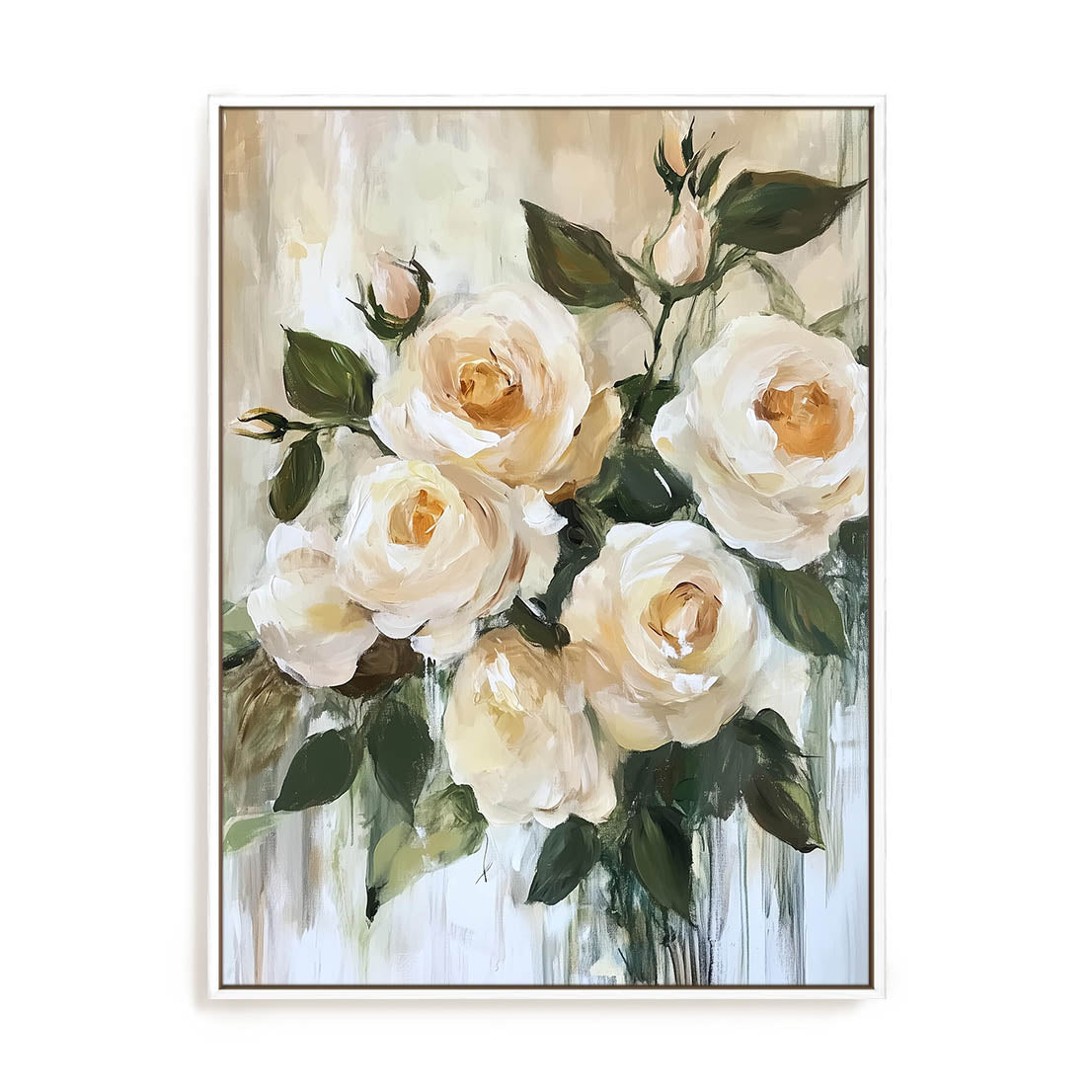 Cream Bloom Waltz Wall Art