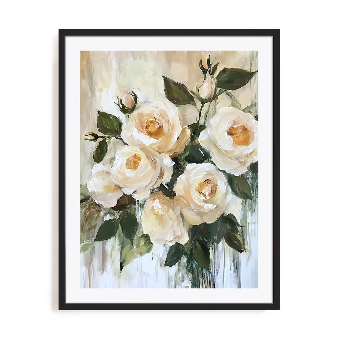 Cream Bloom Waltz Wall Art