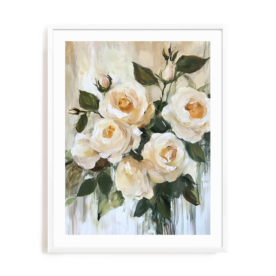 Cream Bloom Waltz Wall Art