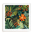 Wild Tropic Pop Wall Art #oran_white-white-border