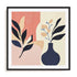 Coral Vase Rhythm Wall Art #oran_black-white-border
