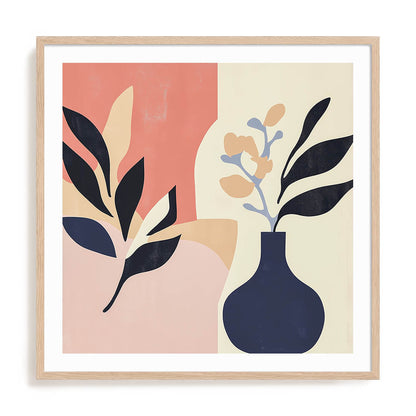 Coral Vase Rhythm Wall Art