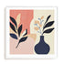 Coral Vase Rhythm Wall Art #oran_white-white-border