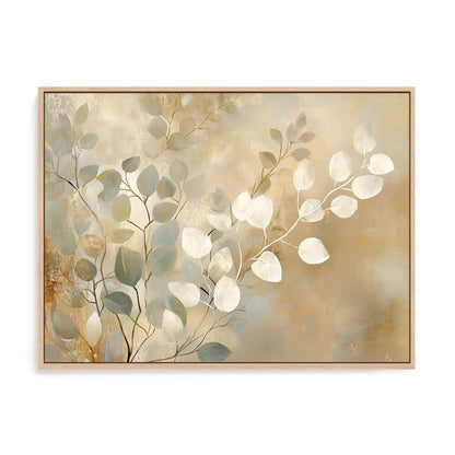 Golden Gum Leaves Wall Art