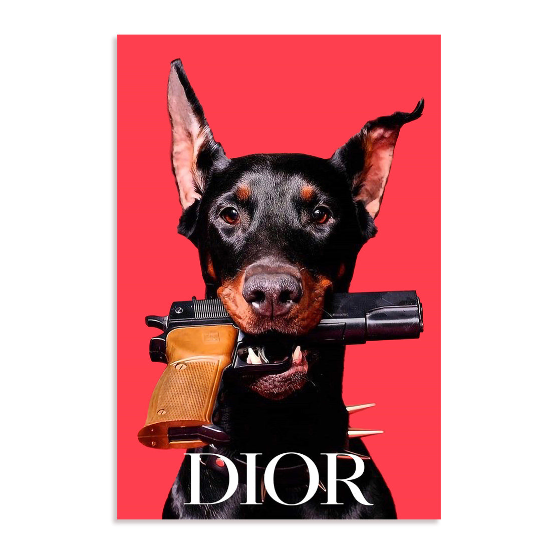 Crimson Resolve Wall Art