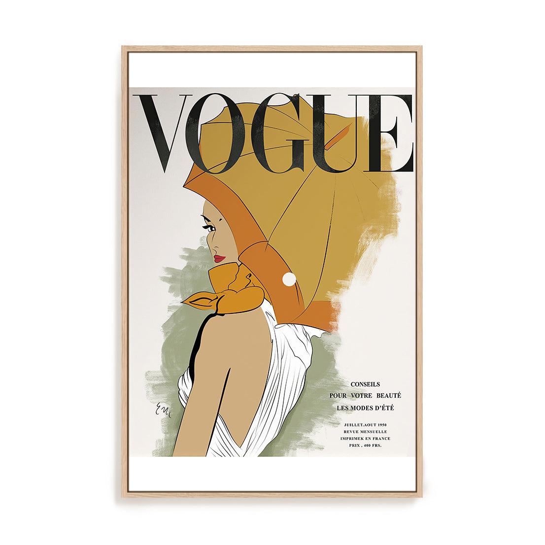 Golden Editorial Wall Art