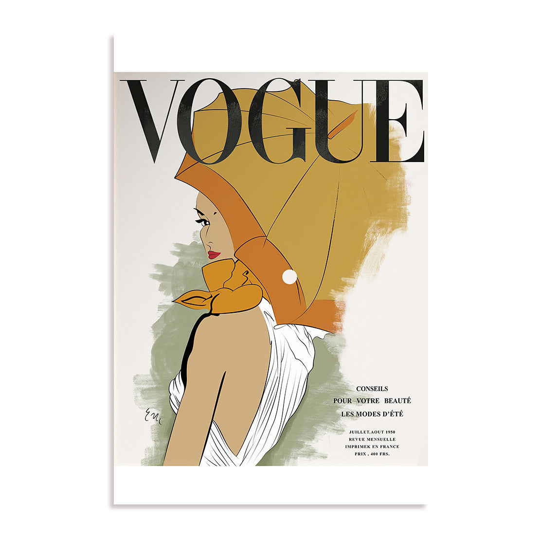 Golden Editorial Wall Art