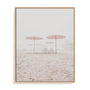 Umbrellas On The Shore Wall Art