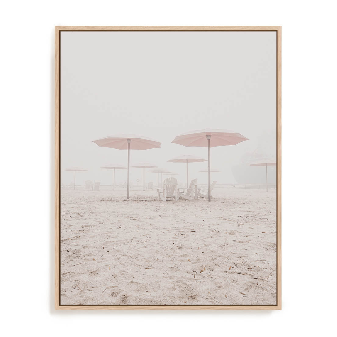 Umbrellas On The Shore Wall Art