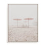 Umbrellas On The Shore Wall Art