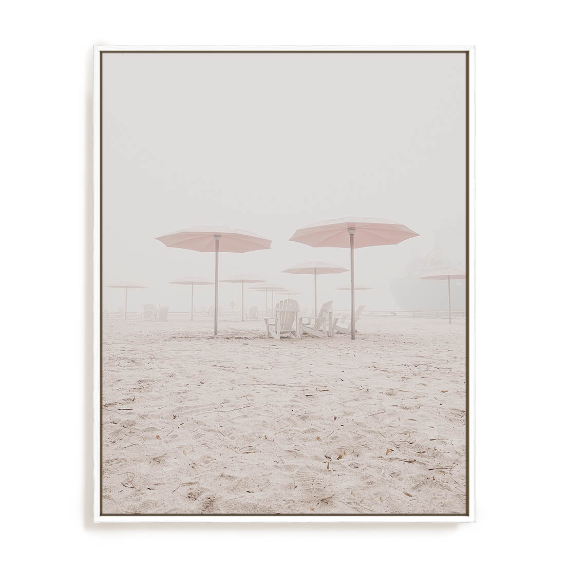 Umbrellas On The Shore Wall Art