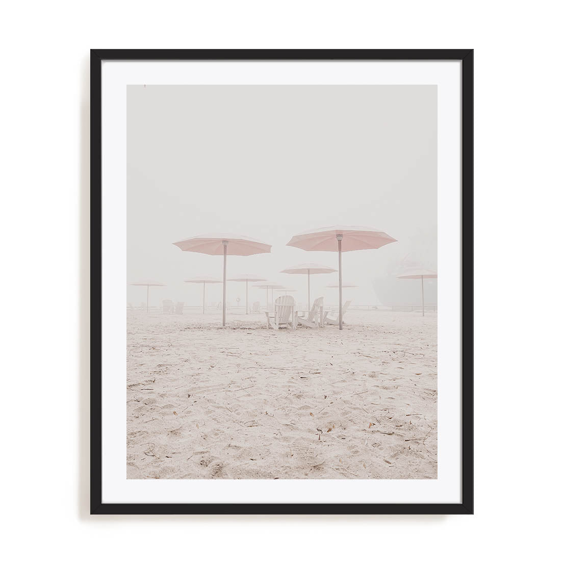Umbrellas On The Shore Wall Art