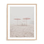 Umbrellas On The Shore Wall Art