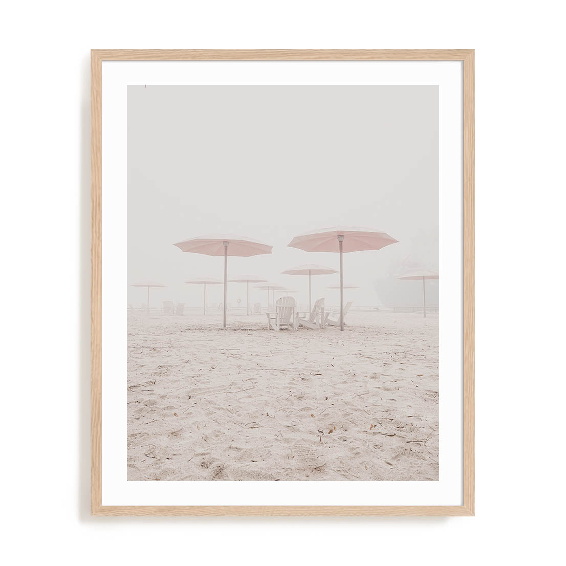 Umbrellas On The Shore Wall Art
